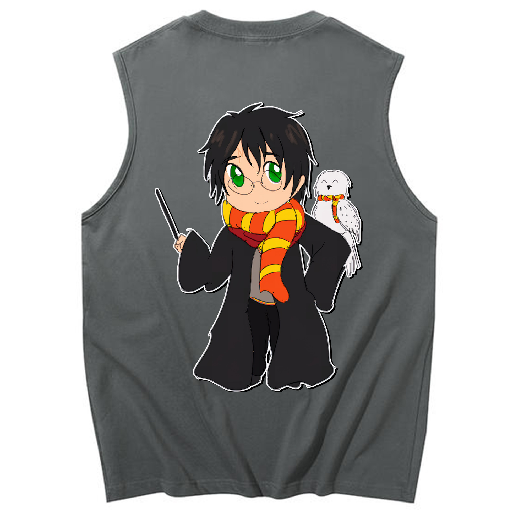 （画像用） Harry Potter ハリー・ポッターシリーズ コットン100％タンクトップ（背面プリント）